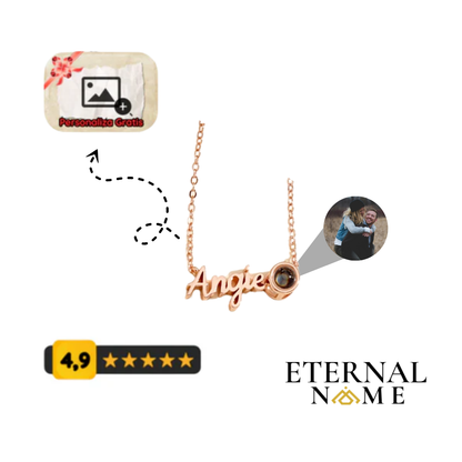 Collar “Te Llevo Conmigo” – Con Nombre y Foto Proyectada