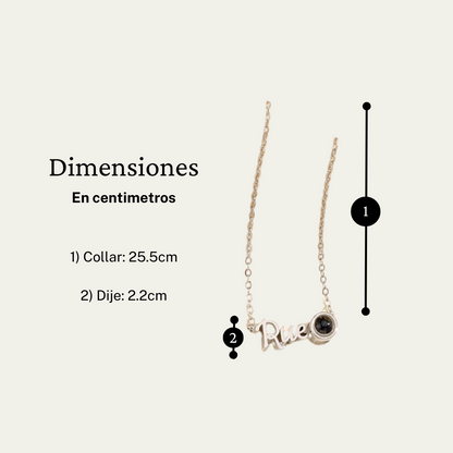 Collar “Te Llevo Conmigo” – Con Nombre y Foto Proyectada